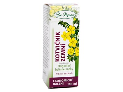 Dr. Popov Kapky bylinné Kotvičník zemní 100 ml Dr. Popov Kapky bylinné Kotvičník zemní 100 ml