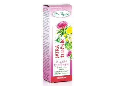 Dr. Popov Kapky bylinné Játra - žlučník 50 ml