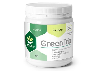 Topnatur Green Trio Chlorella, Spirulina, Zelený ječmen 540 tablet Topnatur Green Trio Chlorella, Spirulina, Zelený ječmen 540 tablet