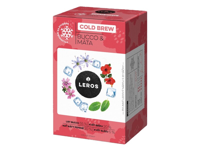 Leros Cold brew bucco & máta nálevové sáčky 20x1,5 g