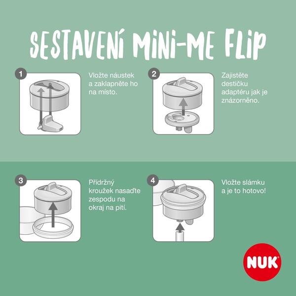 NUK Láhev Mini-Me Flip 12+m 450 ml 1 ks