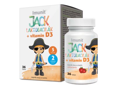 Laktobacily Jack Laktobacilák Imunit + vitamin D3 36 tablet