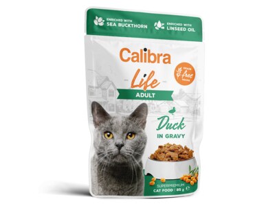 Calibra Cat Life kapsa Adult Duck in gravy 85 g