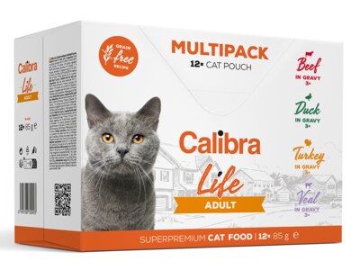 Calibra Cat Life kapsa Adult Multipack 12x85 g Calibra Cat Life kapsa Adult Multipack 12x85 g