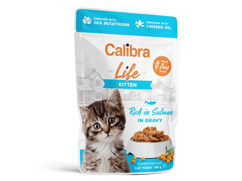 Calibra Cat Life kapsa Kitten Salmon in gravy 85 g