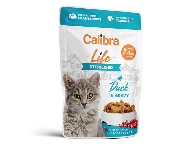 Calibra Cat Life kapsa Sterilised Duck in gravy 85 g