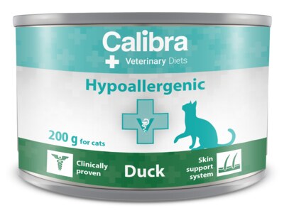 Calibra VD Cat Hypoallergenic Duck konzerva 200 g Calibra VD Cat Hypoallergenic Duck konzerva 200 g