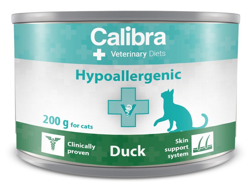 Calibra VD Cat Hypoallergenic Duck konzerva 200 g