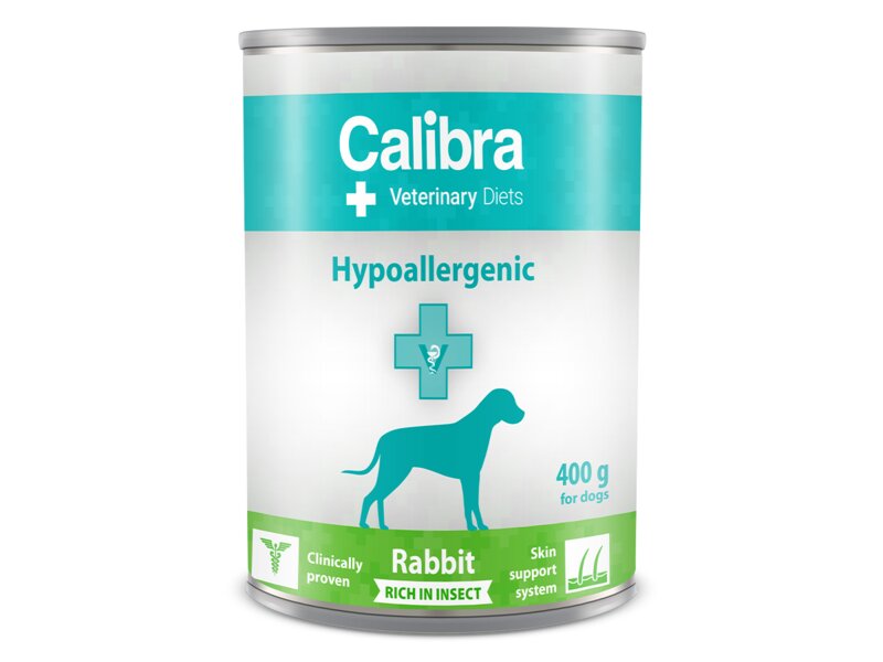 Calibra VD Dog Hypoallergenic konzerva Rabbit&Insect 400 g