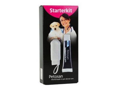 Petosan startovací sada kartáček na prst + pasta 20 g