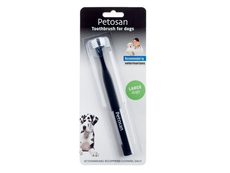 Petosan zubní kartáček dvouhlavý pro psy Large 1 ks
