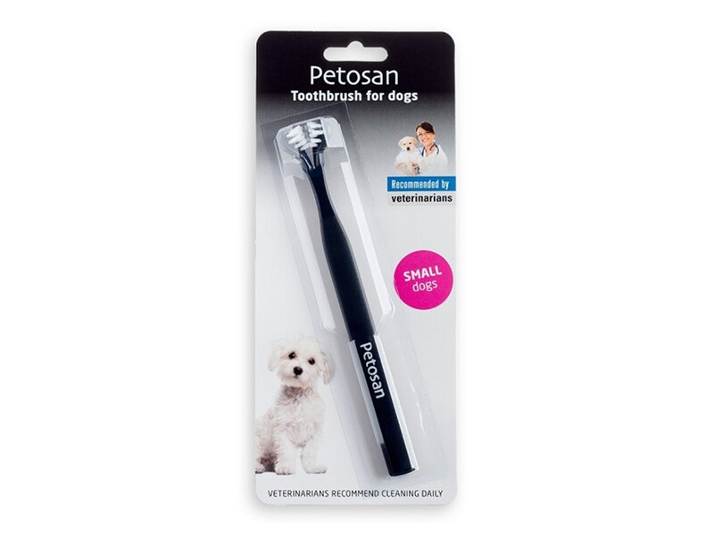 Petosan zubní kartáček dvouhlavý pro psy Small 1 ks