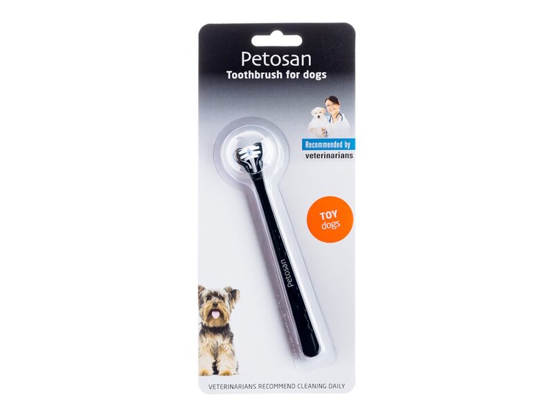 Petosan zubní kartáček dvouhlavý pro psy Toy Dog 1 ks