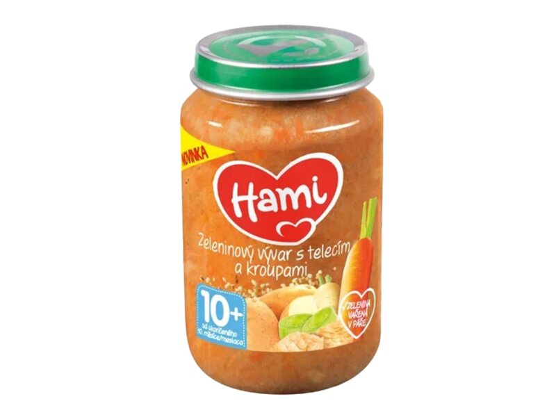 Hami příkrm Zeleninový vývar s telecím a kroupami 10+ 200 g 