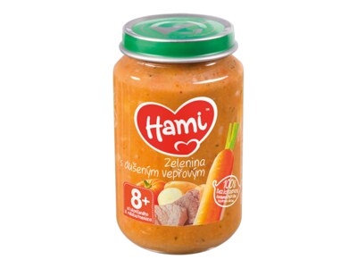 Hami příkrm Zelenina s dušeným vepřovým 8+ 200 g