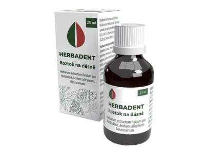 Herbadent masážní roztok na dásně 25 ml