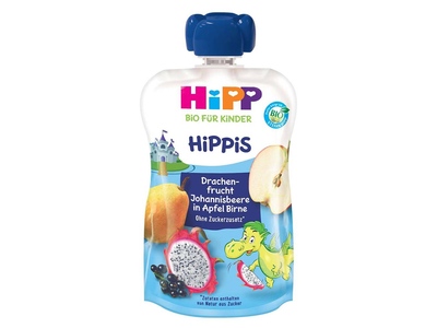 Hipp Hippis BIO Jablko-Hruška-Dračí ovoce-Rybíz 1r 100 g