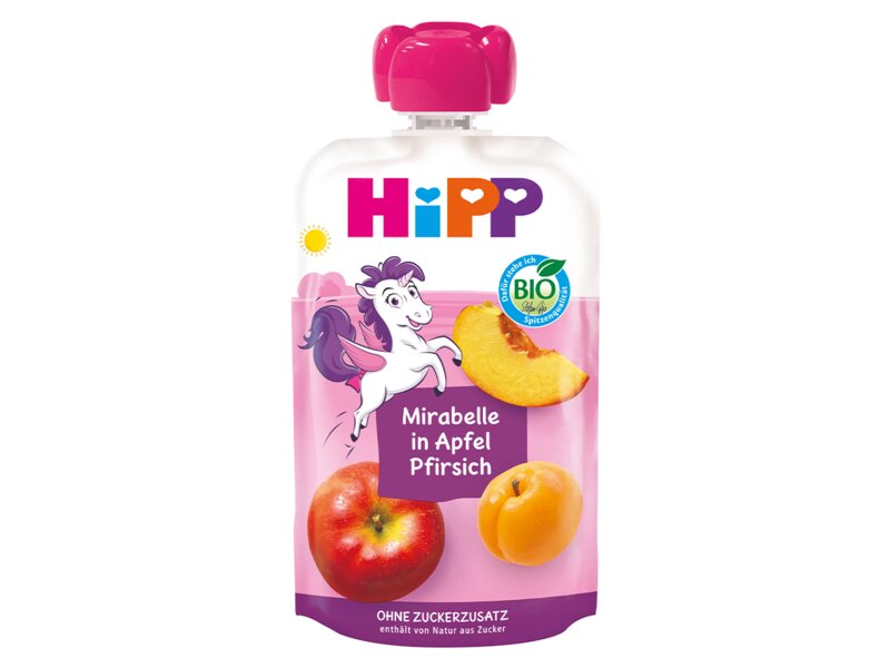 Hipp Hippis BIO Jablko-Broskev-Mirabelka 1r 100 g