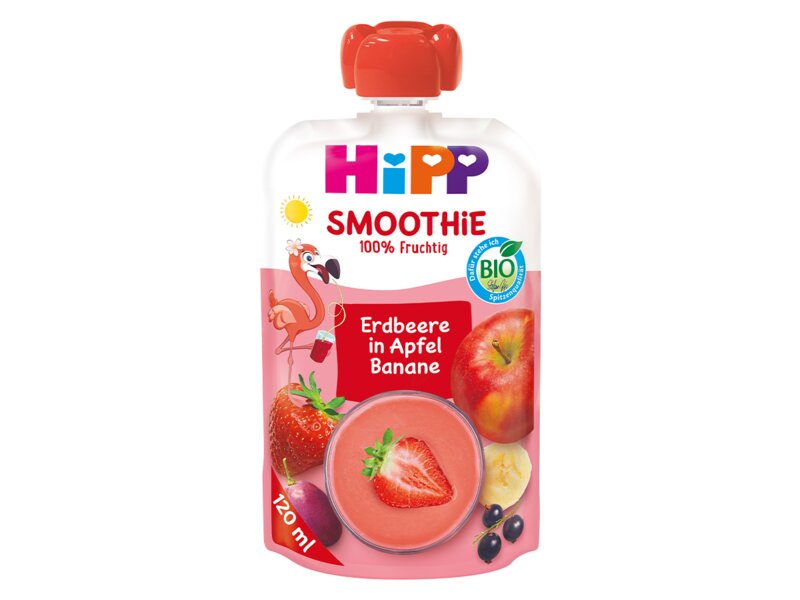 Hipp Smoothie Jablko-Banán-Červené ovoce BIO 120 ml