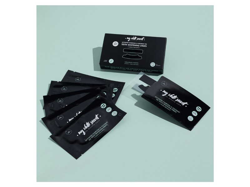 My White Secret Bělicí pásky s aktivním uhlím 14 ks