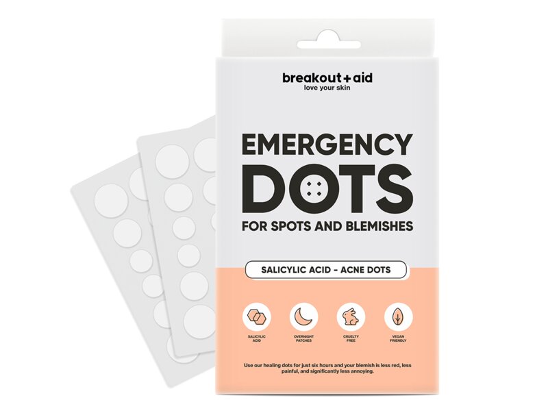 Breakout+aid Náplasti na ošetření akné s kyselinou salicylovou 72 ks 