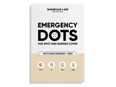 Breakout+aid Náplasti na akné s niacinamidem a zinkem 72 ks