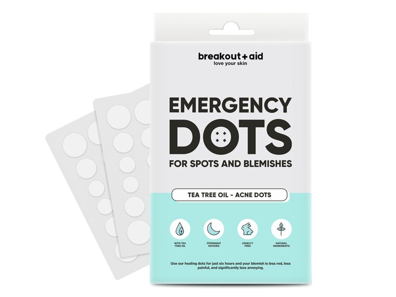 Breakout+aid Náplasti na ošetření akné s Tea Tree 48 ks