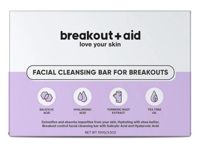 Breakout+aid Čisticí mýdlo s kyselinou salicylovou 100 g Breakout+aid Čisticí mýdlo s kyselinou salicylovou 100 g