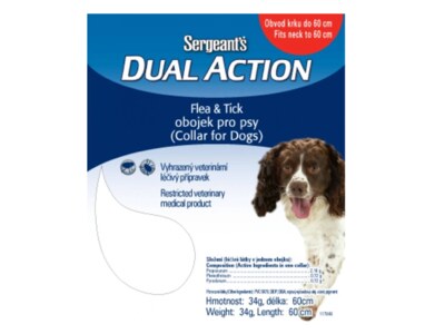 Sergeants Dual obojek pro střední psy 50-60 cm 1 ks