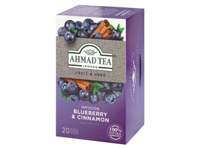 Ahmad Tea Blueberry Cinnamon nálevové sáčky 20x2 g