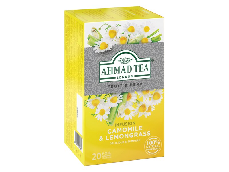 Ahmad Tea Camomile and Lemongrass nálevové sáčky 20x1,5 g 