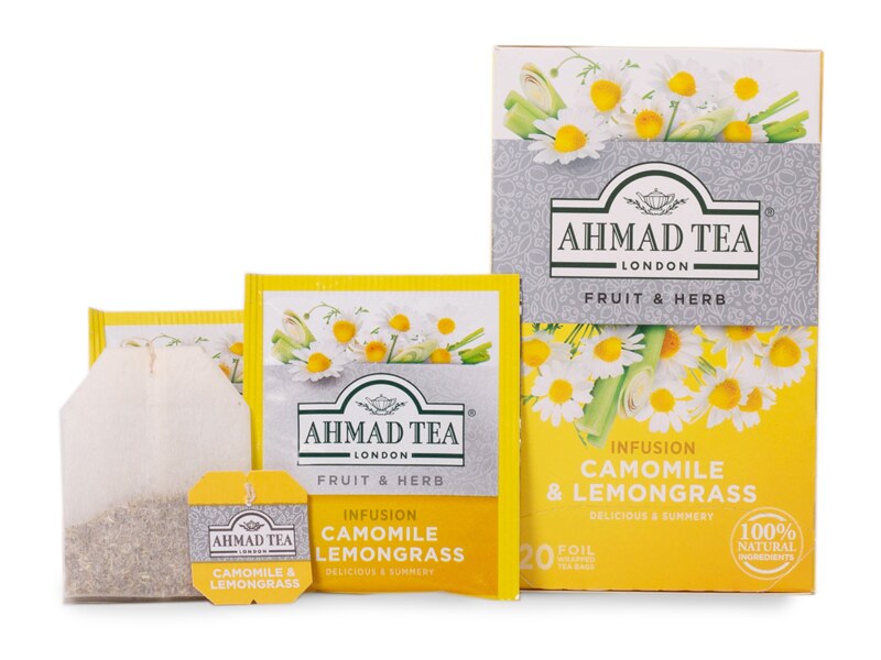 Ahmad Tea Camomile and Lemongrass nálevové sáčky 20x1,5 g 