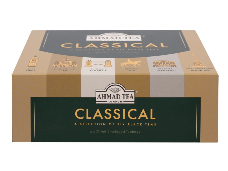 Ahmad Tea Classical Tea Collection nálevové sáčky 60x2 g papírová kazeta 