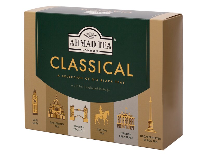 Ahmad Tea Classical Tea Collection nálevové sáčky 60x2 g papírová kazeta 