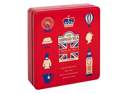 Ahmad Tea English Tea Four Collection nálevové sáčky 32x2 g plechová kazeta Ahmad Tea English Tea Four Collection nálevové sáčky 32x2 g plechová kazeta