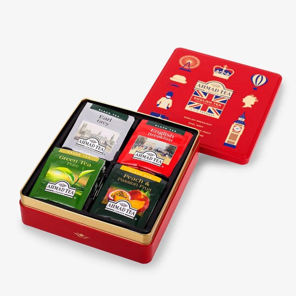 Ahmad Tea English Tea Four Collection nálevové sáčky 32x2 g plechová kazeta