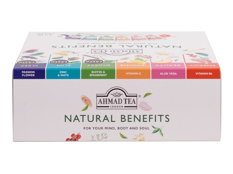 Ahmad Tea Natural Benefits Selection nálevové sáčky 60x2 g papírová kazeta