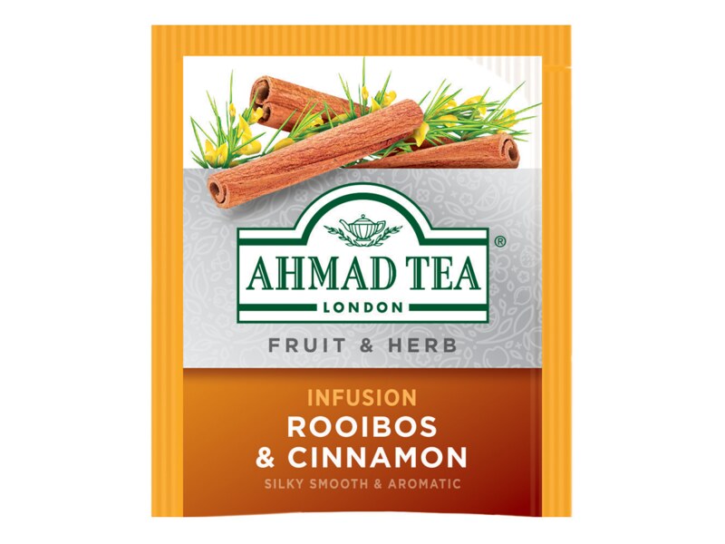 Ahmad Tea Rooibos and Cinnamon tea nálevové sáčky 20x1,5 g Ahmad Tea Rooibos and Cinnamon tea nálevové sáčky 20x1,5 g