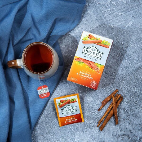 Ahmad Tea Rooibos and Cinnamon tea nálevové sáčky 20x1,5 g 