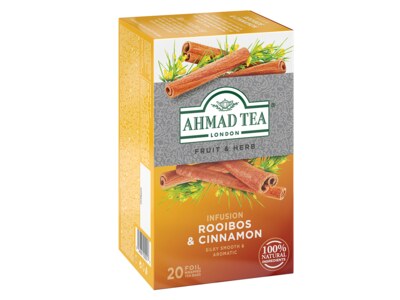 Ahmad Tea Rooibos and Cinnamon tea nálevové sáčky 20x1,5 g 