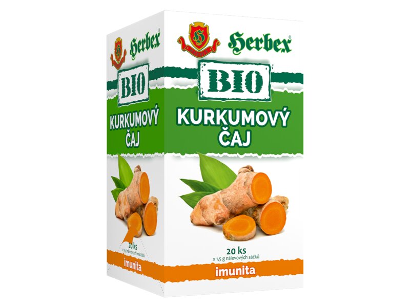 Herbex BIO Kurkumový čaj nálevové sáčky 20x1,5 g