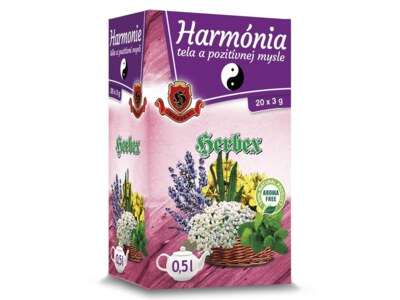Herbex Harmonie těla a pozitivní mysli nálevové sáčky 20x3 g