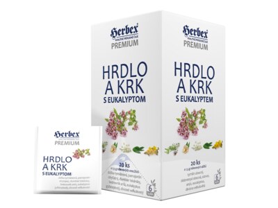 Herbex Hrdlo a krk s eucalyptem nálevové sáčky 20x1,5g