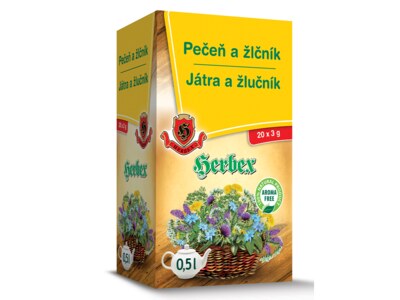 Herbex Játra a žlučník nálevové sáčky 20x3 g Herbex Játra a žlučník nálevové sáčky 20x3 g