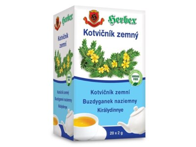 Herbex Kotvičník zemní nálevové sáčky 20x2 g Herbex Kotvičník zemní nálevové sáčky 20x2 g