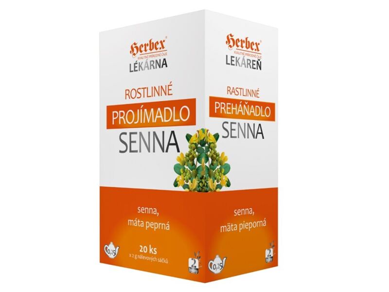 Herbex Lékárna Rostlinné projímadlo Senna nálevové sáčky 20x2 g Herbex Lékárna Rostlinné projímadlo Senna nálevové sáčky 20x2 g