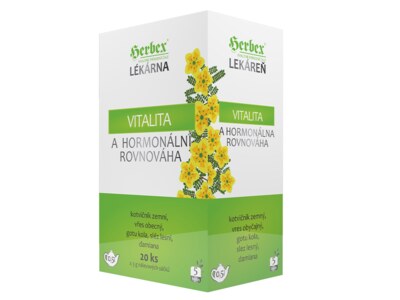Herbex Lékárna Vitalita a hormonální rovnováha nálevové sáčky 20x3 g Herbex Lékárna Vitalita a hormonální rovnováha nálevové sáčky 20x3 g