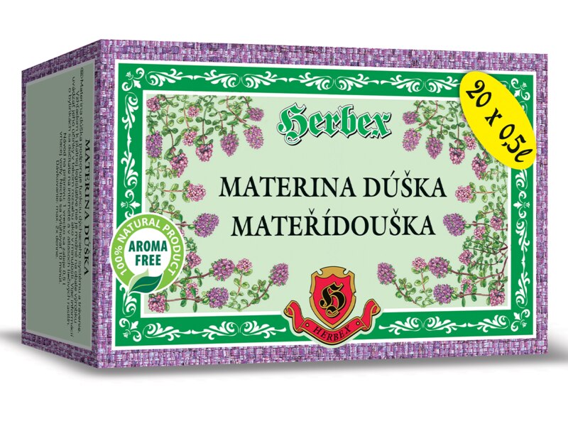 Herbex Mateřídouška nálevové sáčky 20x3 g