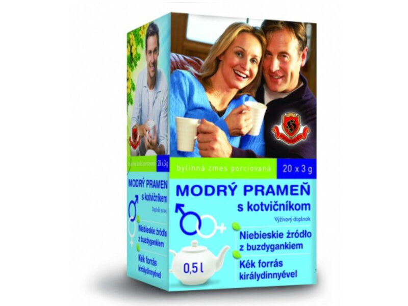 Herbex Modrý pramen s kotvičníkem nálevové sáčky 20x3 g