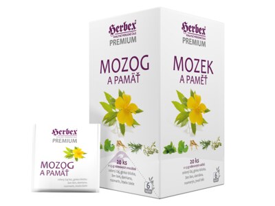 Herbex Mozek a paměť nálevové sáčky 20x1,5 g Herbex Mozek a paměť nálevové sáčky 20x1,5 g